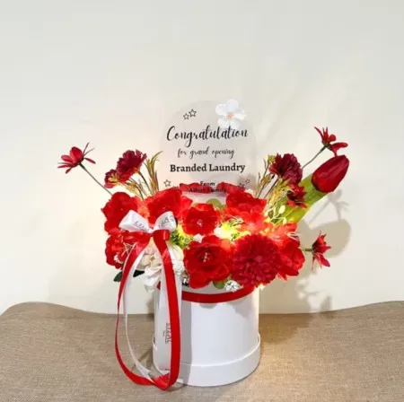 Bloom Box Akrilik Ucapan Grand Opening Buton Utara